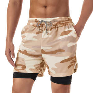 Shorts de sport pour homme en polyester, nouveau modèle, pour la course à pied et la gym, avec poches, pour entraînement en extérieur. - Product Image 1