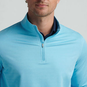 Sudadera Deportiva Ligera con Cierre de Cremallera de un Cuarto, Personalizada con Logotipo, para Hombre, Ajustada, de Manga Larga, para Golf - Product Image 4