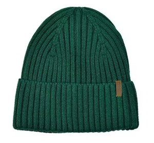 Bonnet unisexe vert olive 56-58 cm en tricot côtelé, chapeau d'hiver décontracté pour adulte - Product Image 4