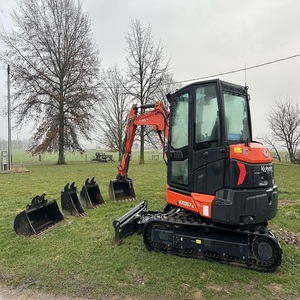 รถขุดขนาดเล็กมือสอง Kubota KX057-5 KX057-4 พร้อมระบบเปลี่ยนอุปกรณ์ไฮดรอลิกอย่างรวดเร็วสำหรับขาย - Product Image 1