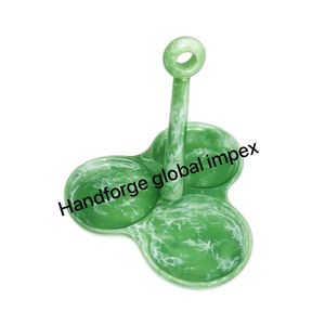 Décoration de fête de luxe Art Déco, 3 pièces, en résine, 100% qualité supérieure, personnalisée, faite à la main, écologique et compatible congélateur - Product Image 2