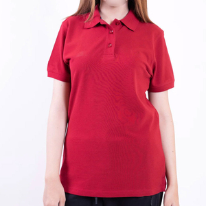 เสื้อโปโลผู้หญิงขายส่ง ผ้าโพลีเอสเตอร์/คอตตอนถัก แห้งเร็ว ระบายอากาศได้ดี ทรงเข้ารูป รับผลิตแบบ OEM - Product Image 1