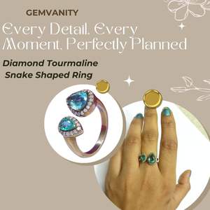 Anillos Unisex de Plata de Ley 925 Chapados en Oro con Diamantes EP y Diamantes Moissanita - Product Image 5