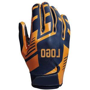 Guantes de Receptor de Fútbol Americano de Látex de Diseño Personalizado de Última Generación de Alta Calidad, Ligeros, Duraderos, Impermeables y con Pantalla Táctil - Product Image 4