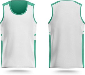 Unisex Green Mesh Sleeveless Tank Top Neck Moisture Wicking Quick Dry Breathable 100% Polyester <b>Flame</b> Retardant Leopard Letter - Product Image 2