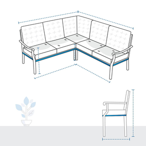 Sectional Covers L Shape Couch Custom Covers Design 8 Solid UV-Resistant Coating Modern Minimalist Viet Nam Sofa Slipcovers - Product Image 2