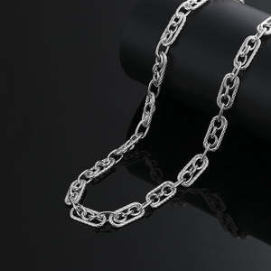 Cadena de Plata de Ley 925 Auténtica para Hombre y Mujer, Collar de Joyería Fina con Diamantes, Estilo Hip Hop - Product Image 1