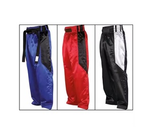 Pantalon de kickboxing en soie de haute qualité, pantalon d'arts martiaux, de karaté, de combat, de boxe, à séchage rapide et respirant - Product Image 6