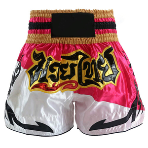Professional Muay Thai <b>Shorts</b> Satin Thai Boxing Training <b>Shorts</b> Custom Logo Martial Arts <b>Shorts</b> Manufacturer Supplier - Product Image 3