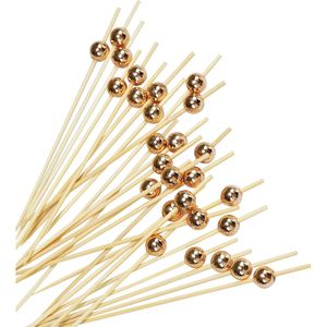 100 Stuzzicadenti per Cocktail, per Antipasti e Decorazioni per Feste, per Coppette di Salumi, Hamburger e Spiedini di Frutta - Product Image 2