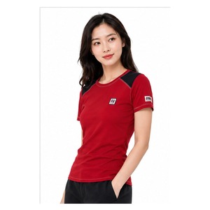 T-shirt femme OEM 2 couleurs, 100% coton, coupe oversize, épaules tombantes, col rond, respirant, écologique, été - Product Image 6