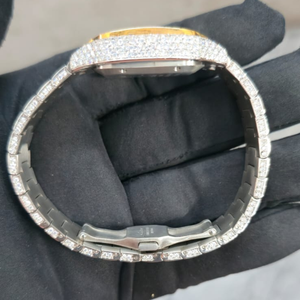 Reloj de Lujo de Alta Calidad para Hombre, con Caja Cuadrada, Moissanita, Acero Inoxidable, Estilo Iced Out, Gran Venta - Product Image 2