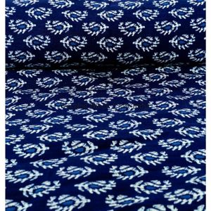 Tissu en coton indien imprimé à la main, magnifique impression au bloc artisanal par Robe Cotton Textile Fabrics, tissus en coton imprimé pour vêtements féminins - Product Image 4