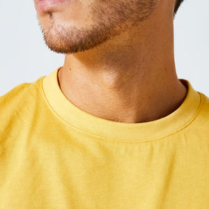 Nouveaux arrivages : T-shirts homme en coton épais, col ras du cou, manches courtes, coupe slim, 100% coton. - Product Image 3