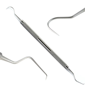 Sonde d'exploration dentaire manuelle de haute qualité, double face, instruments chirurgicaux pour implants, en acier inoxydable, réutilisable, pour le nettoyage dentaire - Product Image 6
