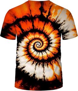 T-shirt à manches courtes pour homme, col rond, 100% coton, orange, noir, blanc, logo sur le devant, coupe classique, style streetwear - Product Image 1