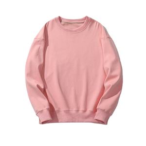 Sudadera informal de invierno de gran tamaño transpirable con estampado personalizado, manga larga, cuello redondo, tela de lana sólida, talla grande bordada alta - Product Image 6