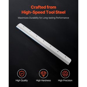 Lame de rechange professionnelle pour coupe-papier E490T, lame de coupe en acier robuste 560 x 56 x 8 mm, remplacement pour papier épais - Product Image 2
