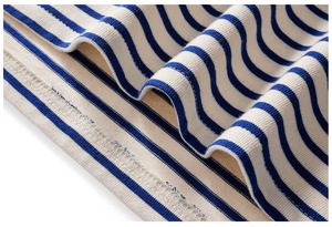 Men's Long Sleeve Striped <b>Polo</b> <b>Shirt</b> Knitted Cotton Breathable Casual Design Regular Fit <b>Blue</b> White Pattern - Product Image 4