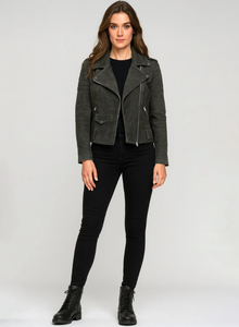 Chaqueta de Cuero para Mujer, Nueva Moda, Resistente al Viento, Chaqueta de Cuero para Hombre y Mujer, Estilos Personalizados, Chaqueta de Cuero Charlotte Burnt Multiple 2006 - Product Image 4