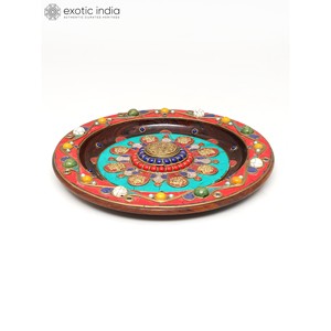 10 \ "Budista Tibetano Ashtamangala colgante de pared Decoración elegante para el hogar o el templo - Product Image 4