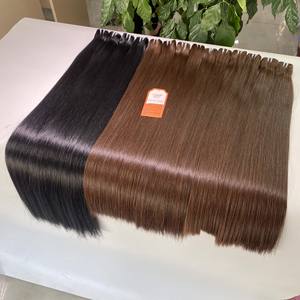 Vente en gros d'extensions de cheveux lisses couleur naturelle 100% cheveux humains à cuticule alignée meilleur prix 12A sans mélange synthétique - Product Image 3