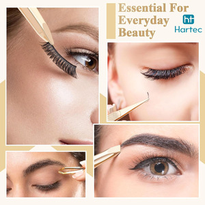 Top Trendy Product Stainless Steel Gold Color Eyebrow Tweezers, High-Precision Brow Shaping Hair Removal <b>Makeup</b> Grooming <b>Tool</b> - Product Image 4