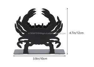 Custom Vintage Metal <b>Tissue</b> Boxes Luxury Silhouette Crab Valentine's Day Christmas <b>Wedding</b> Restaurant Home Dining-Freestanding - Product Image 2