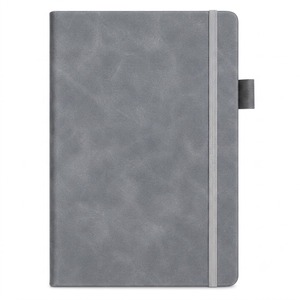 Aurelux Professional Dark Blue Hardcover Daily Journal Notebook Elastic Band Closure Pen Holder Model RE0510 PU Velvet Cover - Product Image 5