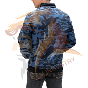 Veste bomber en satin pour homme, prix d'usine en gros, fabriquée avec des matériaux de la meilleure qualité, logo personnalisé imprimé, veste en satin de haute qualité - Product Image 2