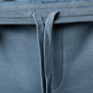 Ensemble de survêtement moderne minimaliste uni avec bande latérale pour homme, haut avec poche frontale et bas côtelé, deux pièces - Product Image 6