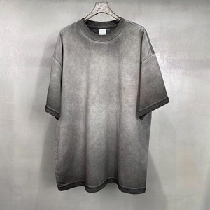 T-shirts blancs de luxe pour hommes, col rond, 100 % coton, taille européenne, 180 grammes, vierges, décontractés - Product Image 4