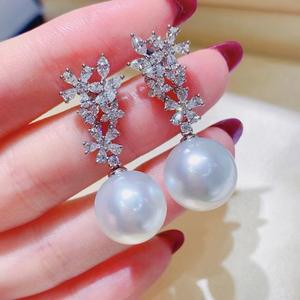 Nuevo Estilo de Producto, Pendientes de Plata de Ley S925 con Perlas Redondas de Agua Dulce AK de 2.5-6 mm, Perlas Naturales con Caja de Regalo - Product Image 1