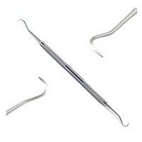 Instrument de détartrage dentaire professionnel H6 H7 pour le détartrage postérieur sous-gingival, élimination du tartre et de la plaque dentaire en clinique
