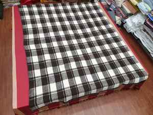 Wholesale Harshit International 100% <b>Wool</b> Throw Blankets Solid/Striped Patterns Home Travel Hotel Portable Customizable Four - Product Image 4
