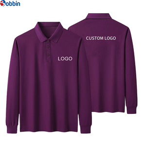 Camisa de Manga Larga con Solapa, Casual, Unisex, Transpirable, de Poliéster y Algodón, con Logotipo Bordado Personalizado, Ropa de Trabajo, Polo para Hombre - Product Image 6