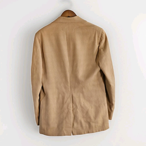 Premium Customized Logo Spring Linen Men Blazer Casual Long Sleeve Jacket Turndown Collar Lightweight <b>Cardigan</b> Style Coat - Product Image 3