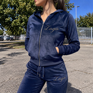 Sudadera con Capucha de Terciopelo con Pedrería de 300 GSM al por Mayor para Mujer, Gama de Marcas de Moda del Reino Unido - Product Image 6