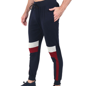 2026 Top Trendy Men Color Blocked Joggers Pants Elastic Waist Drawstring Casual Sweatpants With Side Pockets Autumn Wear - Product Image 4