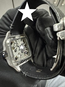 Montre mécanique de luxe pour homme, boîtier rectangulaire en acier inoxydable, bracelet en cuir, cadran analogique, cristal saphir, 41 mm, montre en moissanite VVS - Product Image 4