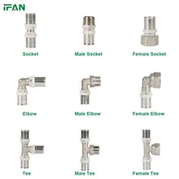 IFAN en vente GB18997 raccords de tuyauterie PEX 16-32MM raccord à pression en laiton filetage femelle coude raccords PEX