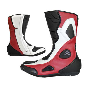 Custom Made Waterproof <b>Ankle</b> Motorbike Leather Shoes High Quality Protective Boots Motorcycle Racing Motorbike Racing Boots - Product Image 1