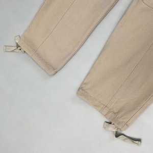 Pantalones Cargo Beige para Hombre, Cintura Elástica, Múltiples Bolsillos, Estilo Ropa de Trabajo, Transpirables, para Verano, con Bolsillos con Cremallera - Product Image 6
