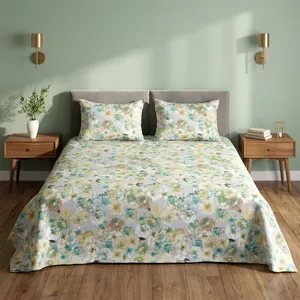 Parure de lit moderne en microfibre de haute qualité, 120 GSM, 300TC, écologique, durable, unie, super douce et confortable pour la maison - Product Image 1