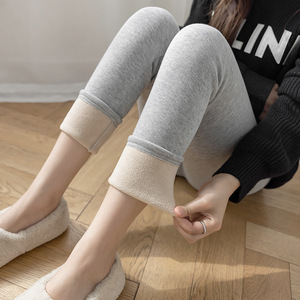 <span class=keywords><strong>Pantalon</strong></span> moulant taille haute pour femme, legging chaud, Super épais, 530 grammes, Fiber d'<span class=keywords><strong>alpaga</strong></span>, peluche, cachemire - Product Image 5