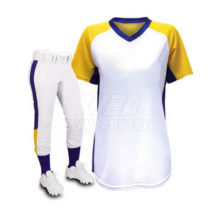 Conjunto de uniforme de softbol con camiseta y pantalones de tela suave para práctica y partidos. - Product Image 4