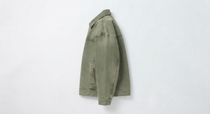 Men's Dyed Summer Washed Denim <b>Jacket</b> Regular Fit Button Front <b>Patch</b> Pockets Long Sleeve Casual Outerwear - Product Image 2