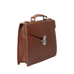 Porte-documents portable en cuir pleine fleur unisexe avec compartiment rembourré pour ordinateur portable, rangement pour dossiers, bandoulière réglable et fermeture éclair - Product Image 2