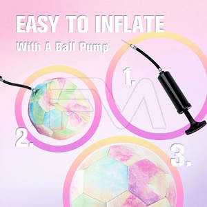 Ballon de football cousu main de qualité supérieure, couleur unie, pour sports de plein air – Meilleure vente - Product Image 3