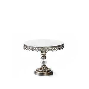 Soporte de metal de lujo para tartas de boda, exhibidor de postres con pedestal decorativo y elegante decoración de mesa - Product Image 6